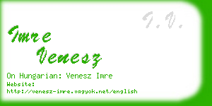 imre venesz business card